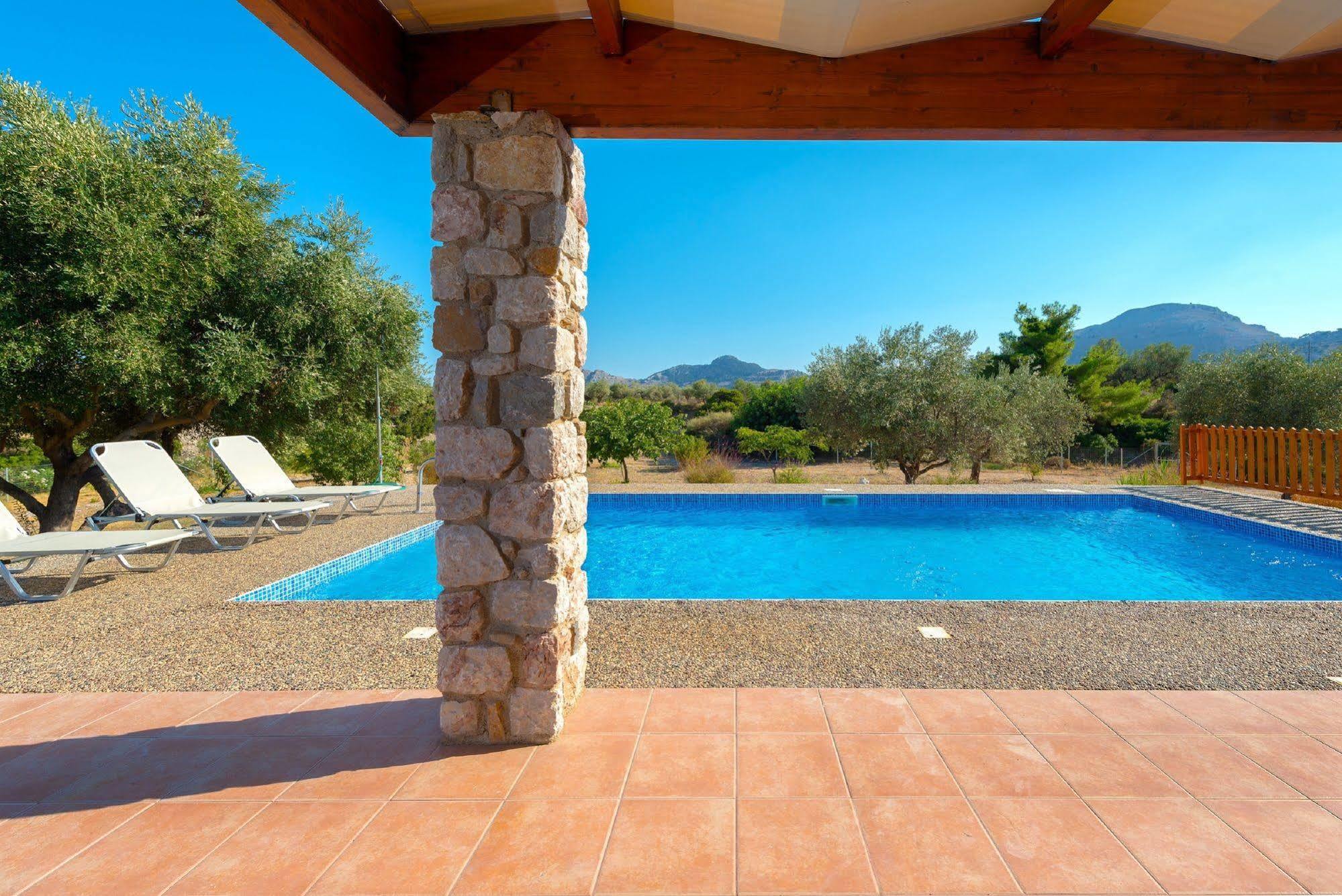 Olive Private Villa Swimming Pool 5 Bdr Kolymbia Rhodes エクステリア 写真