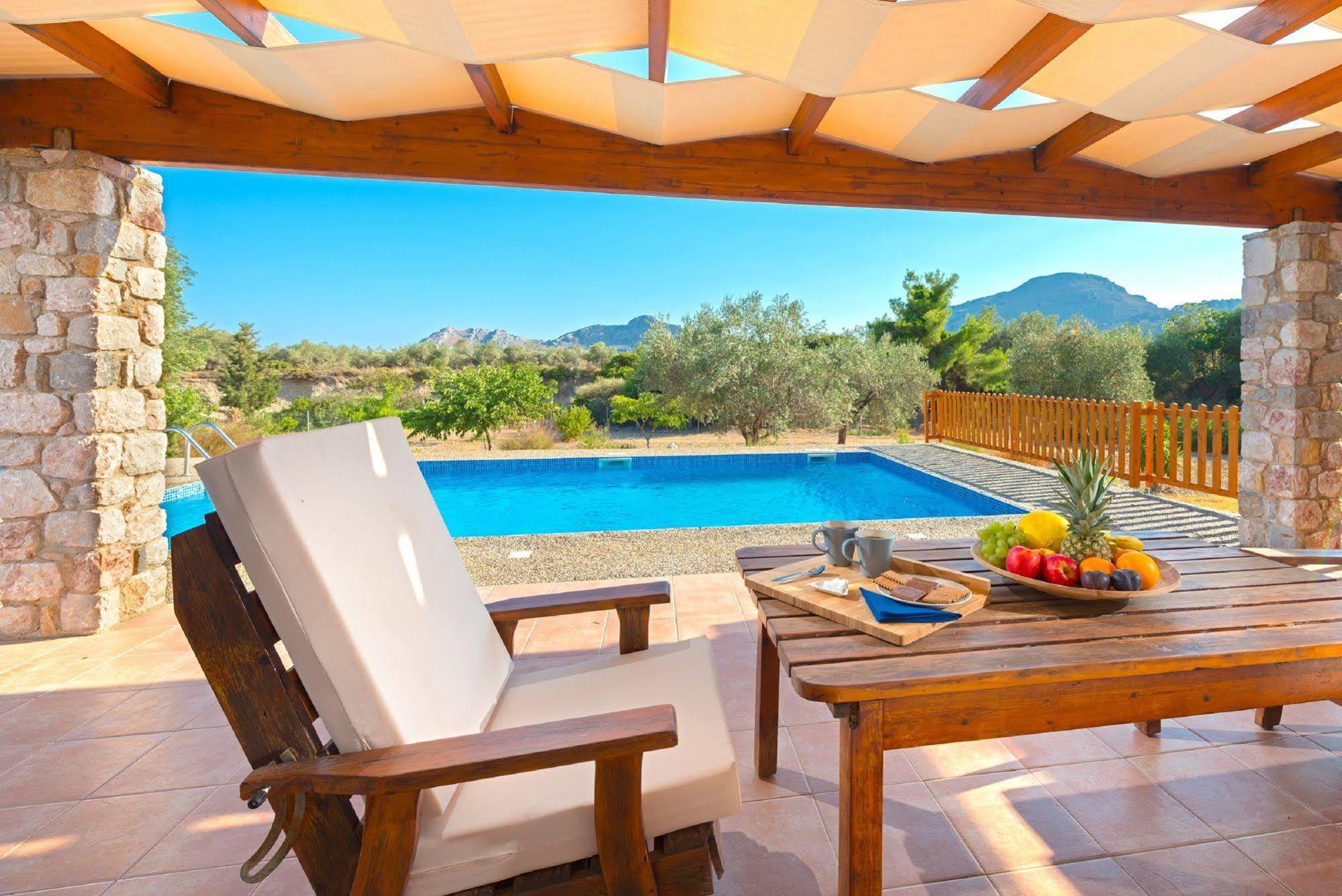 Olive Private Villa Swimming Pool 5 Bdr Kolymbia Rhodes エクステリア 写真