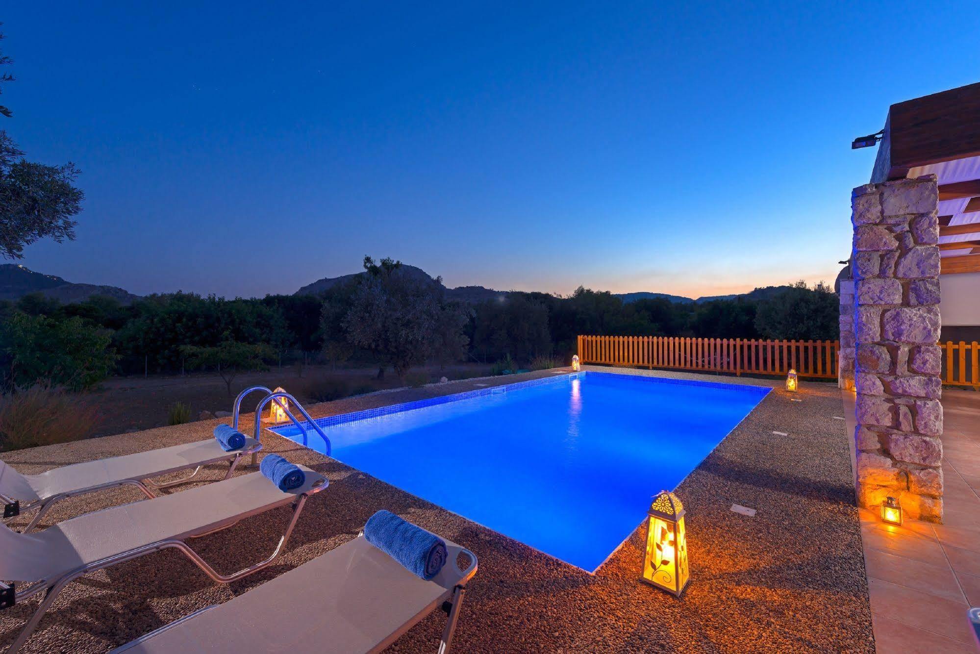Olive Private Villa Swimming Pool 5 Bdr Kolymbia Rhodes エクステリア 写真