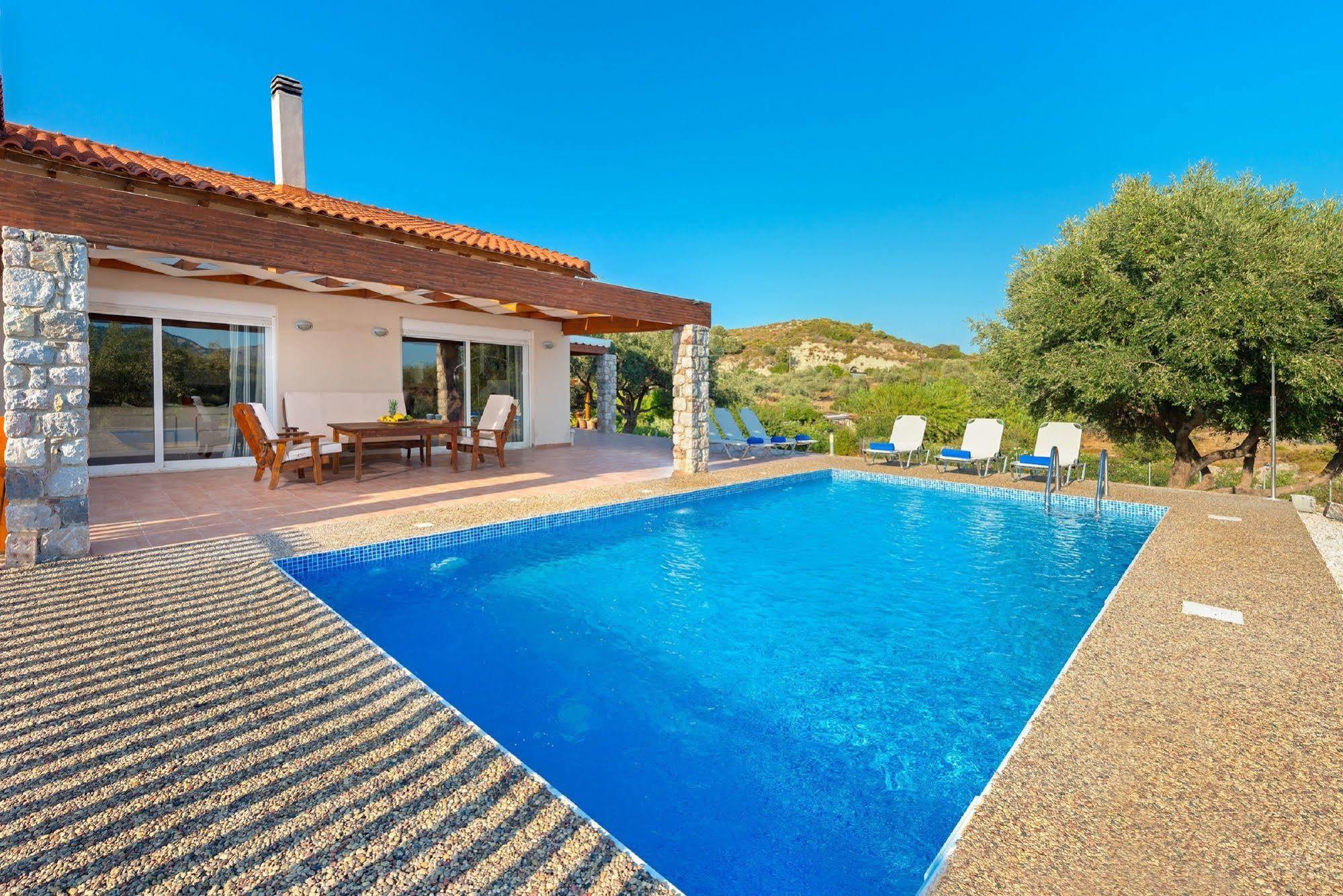 Olive Private Villa Swimming Pool 5 Bdr Kolymbia Rhodes エクステリア 写真